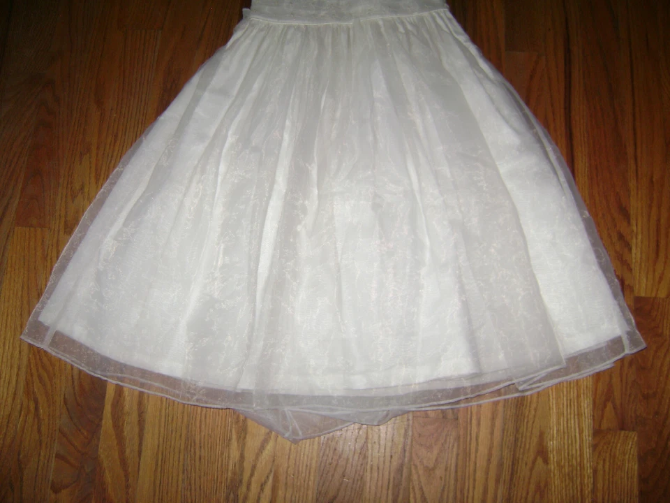 Strasburg GIRLS DRESS size 5 5T IVORY OFF WHITE COMMUNION CHRISTENING STUNNING - Photo 3/4