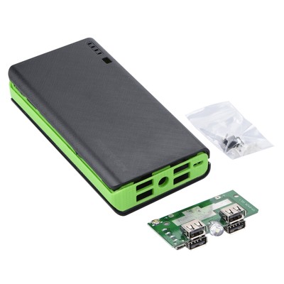 4 USB 2A Power Bank Case DIY Kit 6x18650 Battery Fast Quick Charger Shell