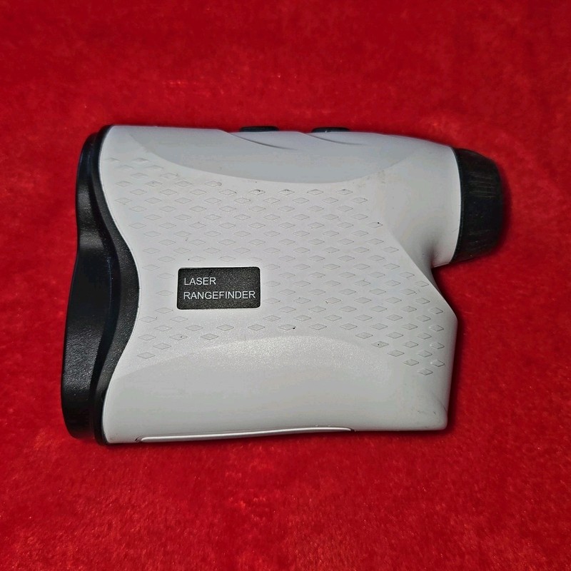 Laser Rangefinder 5-500m Handheld Distance Meter for Golf or Hunting White/Black