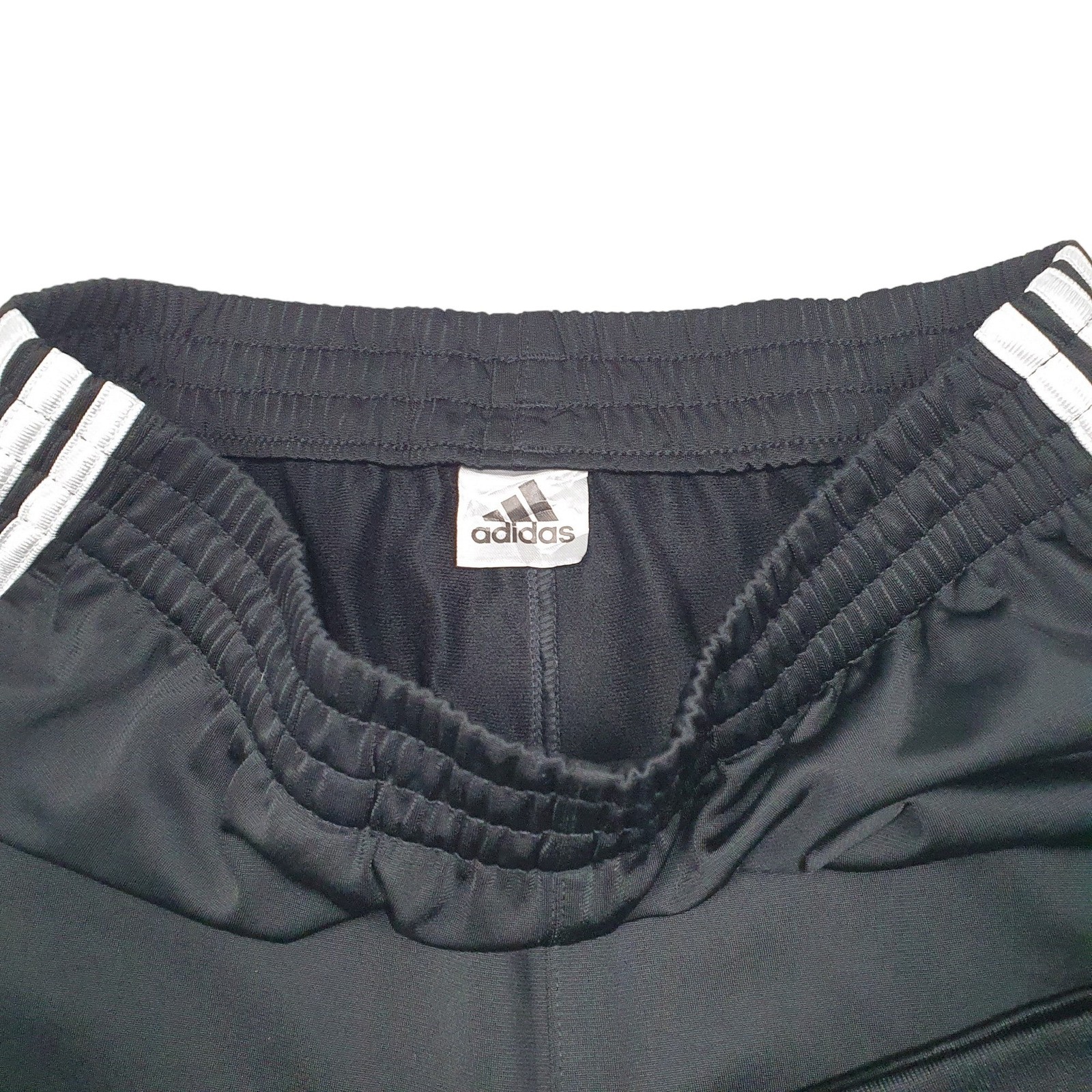 ADIDAS Jogger Trousers Polyester Black Mens W28 L30 image 2