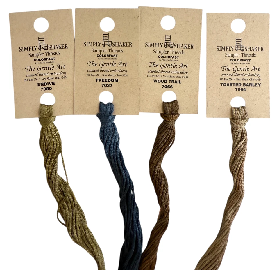 Colorfast Sampler Threads Lot of 10 Counted Embroidery Floss Simply Shaker New - Image 2 of 4