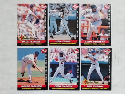 1993 Post Cereal (30) Baseball Card set w/Griffey Jr, Ripken, Ryan