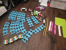 Lego Friends 12 Piece Amusement Park Roller Coaster Track blue And Other Pieces 