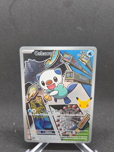 Pokemon TCG Oshawott 051 Mega Evolution Promo Illustration Rare Holo Full Art NM