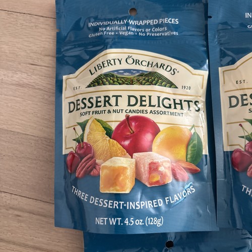 7- Liberty Orchards Dessert Delights Vegan Gluten Free Fruit Nut Candies Read - Picture 2 of 3