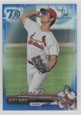 2017 Bowman Draft Chrome Blue Refractor 70th Anniversary 26/200 Scott Hurst 0en