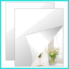 Acrylic Mirror Sheets 14'' x 12'' x 2Pcs Frameless Adhesive Mirror Tiles for ...