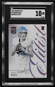 2024 Panini Donruss Elite Rookie Elitist Drake Maye #7 SGC 10 GEM RC