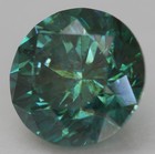 Cert 4.24 Carat Vivid Blue VVS2 Round Brilliant Natural Enhanced Diamond 10.2mm — photo 2
