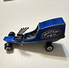 Hot Wheels Blue Diecast Dragster Vehicle Car w/ Exposed Engine Detail