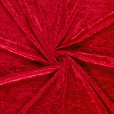 Pannesamt Meterware | Karneval Kostüm Dekostoff | Öko-Tex | 0,5m | rot