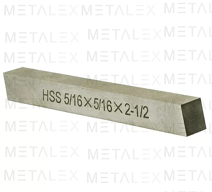 5 Pc 1/4" Square HSS Tool Bit Set M2 Grade 2-1/2" Length Lathe Cutting Tools - Image 3 of 4