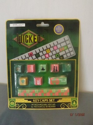 Universal Wicked 9 Piece Keyboard Key Cap Set NEW