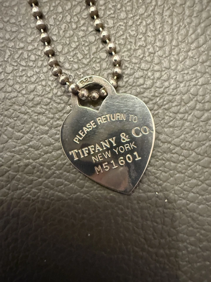 Original Tiffany & Co. silberne Kette mit Herzanhänger large Return to Tiffany - Bild 2 von 4