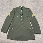 Vintage Derossi & Son Military Jacket Size 41L Dark U.S. Army Class A Vietnam