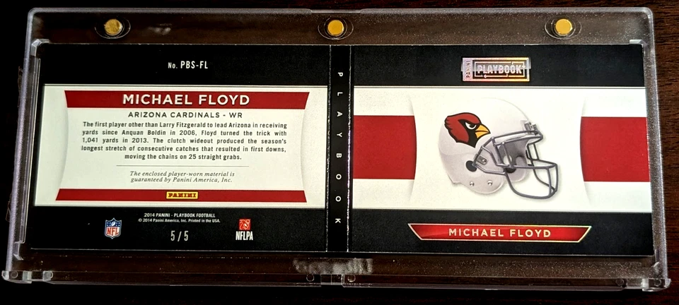 2014 Panini Playbook джерси/нашивки буклет #9 Jordan Cameron золото SP /10 коричневый - Изображение 2 из 3