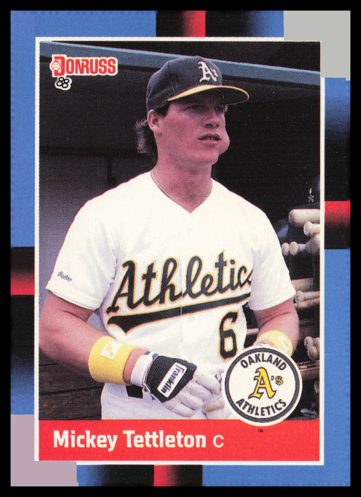 1988 Donruss #103b Mickey Tettleton Oakland Athletics Baseball Card
