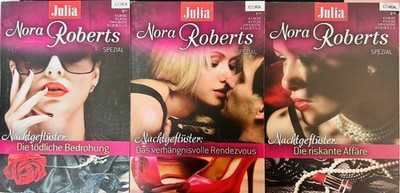 Julia Nora Roberts Nachtgeflüster 3 Schmöker Hefte Romane Groschenromane