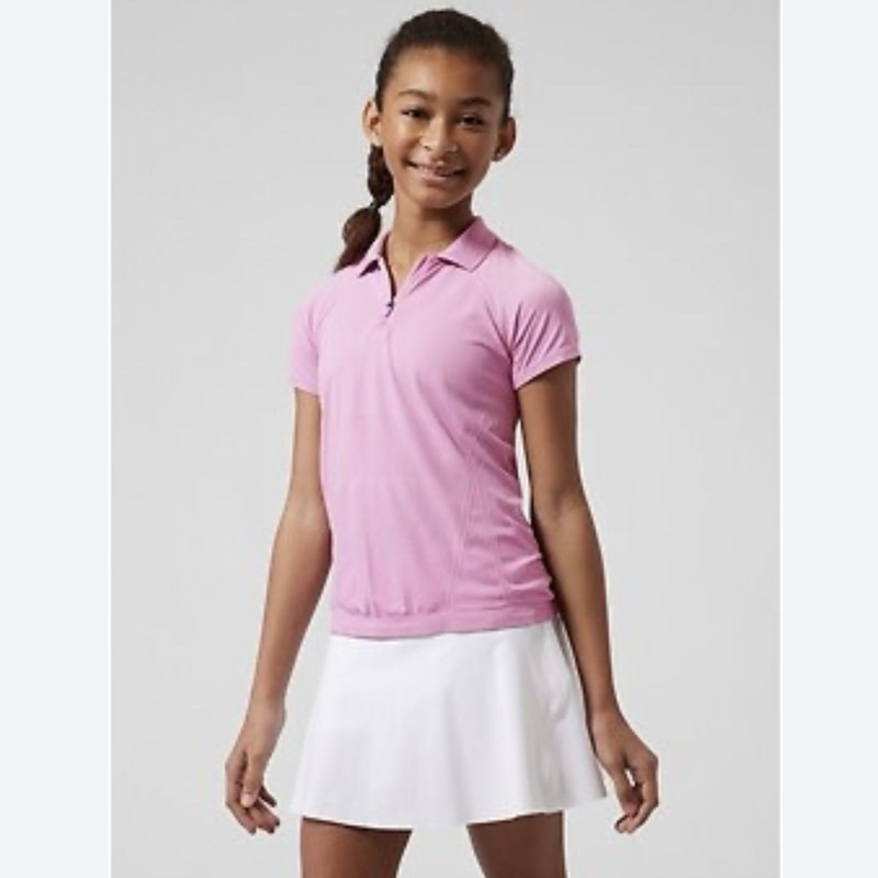 Athleta Girl Size 6 Pink Sports Polo Top