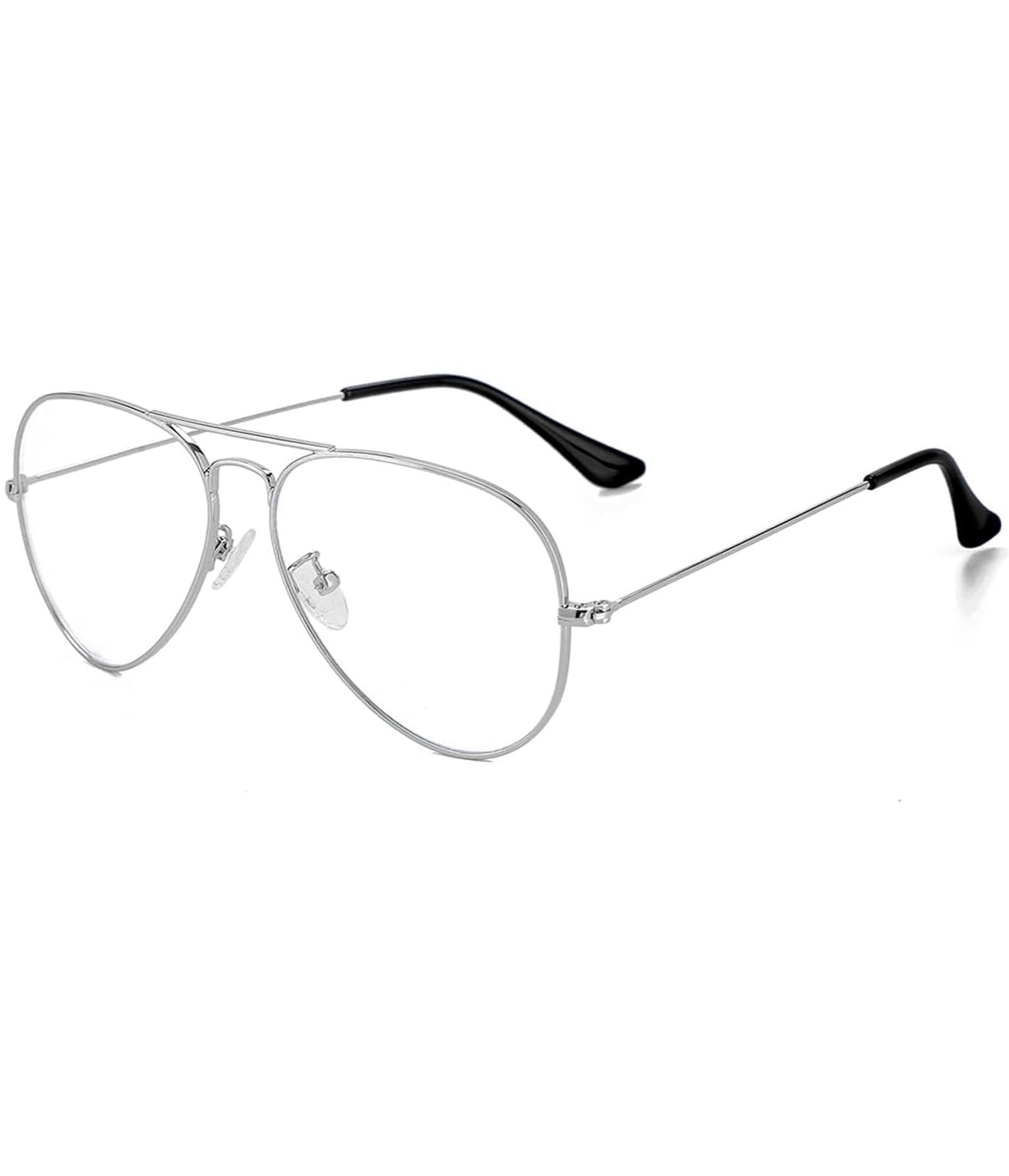 ZIMUSUN Classic Aviator Glasses for Women Men Metal Frame Clear Lens Eyeglass...