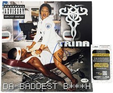 Trina signed 12x12 Poster Da Baddest B***h Rapper Rap JSA Authentication