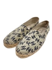 CHANEL Espadrilles EU38 US7.5 White