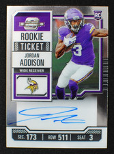 🌟 Boleto de novato Jordan Addison - 2023 Panini Optic Contenders AUTO RC #120