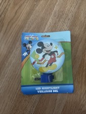 New Disney Mickey Mouse Clubhouse Night Light Plug In 3-3/8" Round