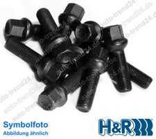 H&R 10 Radschrauben Kugelbund M14 x 1,5 x 40 für eine Achse in schwarz