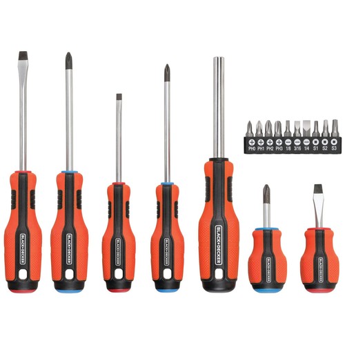 Black + Decker Schraubendreher, Push and Pick, 7 Bit - BDHT68003 - Bild 3 von 8