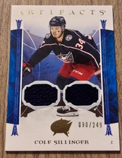 Cole Sillinger 2022-23 Upper Deck Artifacts Dual #95 Patch /249