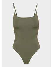 Aritzia Contour Float Cami tank Square Neck Bodysuit Olive green XL NEW