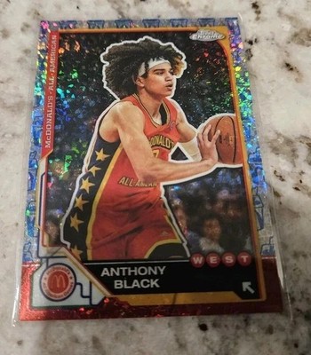 2025 Topps Chrome McDonald's All American #85 Anthony Black McFlurry Refractor!