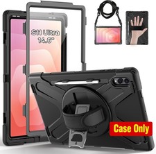 Full-Body Protective Case for Samsung Galaxy Tab S11 Ultra 2025 14.6", Black