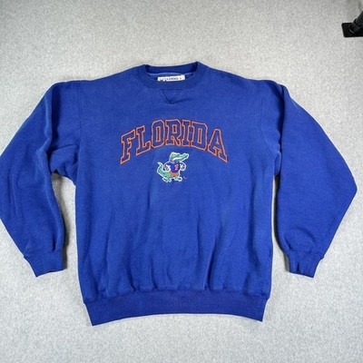 Vintage Florida Gators Sweatshirt Mens Large Blue NCAA Football Logo 7 90s