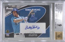 2012 Bowman Industry Summit 5/10 Bubba Starling BGS 9 MINT Auto u2h