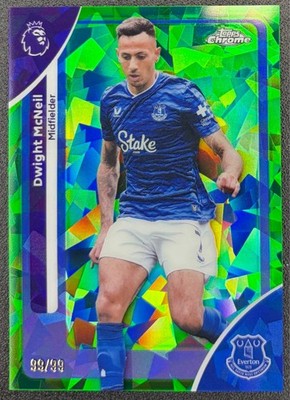 Topps Chrome Premier League Sapphire 25/26 Dwight McNeil green Sapphire 99/99