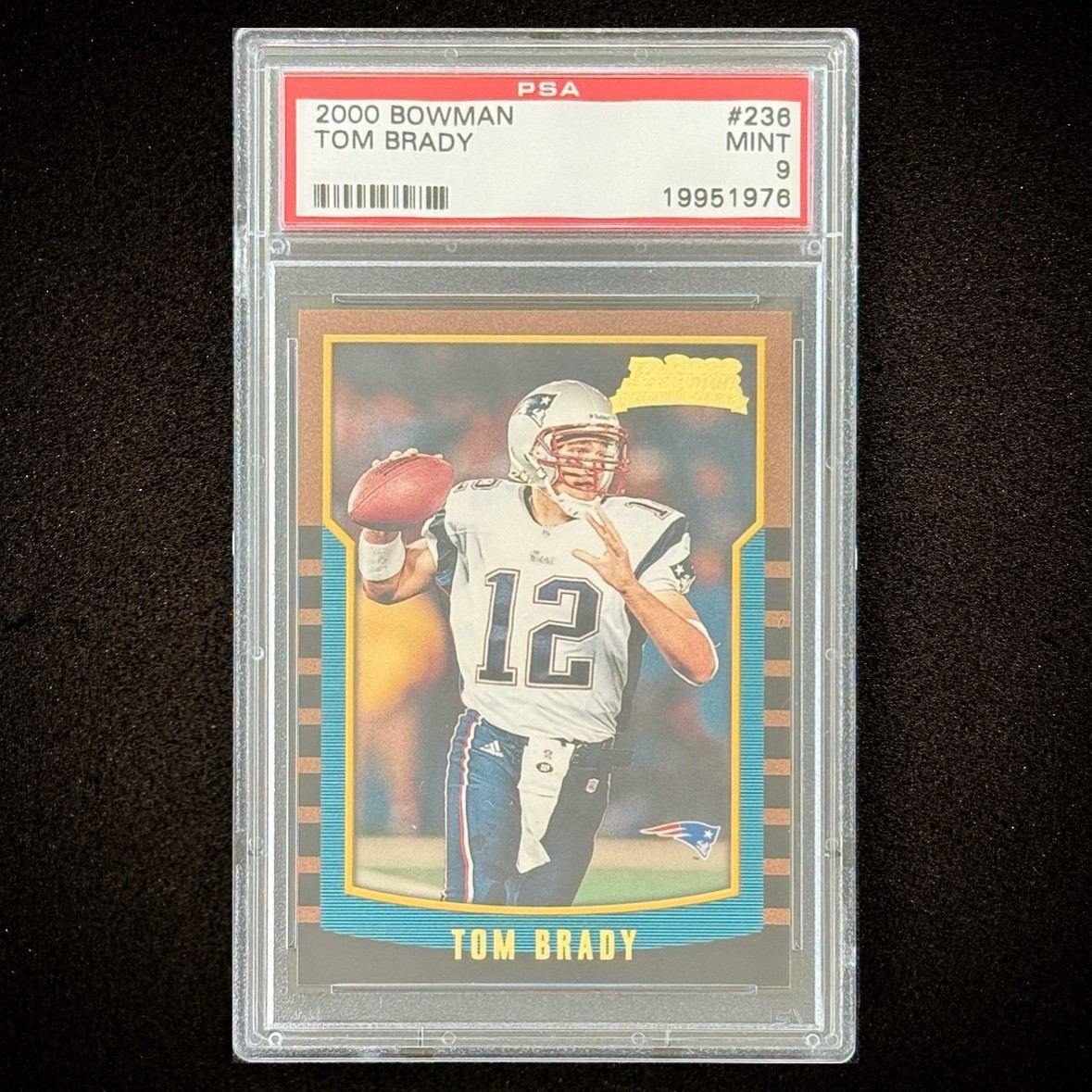 Tom Brady 2000 Bowman Rookie RC #236 PSA 9 Mint