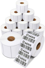 2" X 1  Direct Thermal Printer Labels 15600 Count, 12 Rolls 