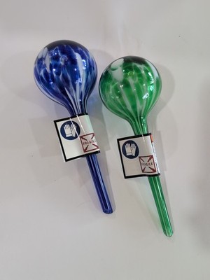 Set Of Two Aqua Globe Minis - New Blue And Green