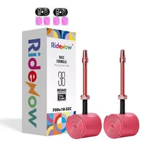 2 Pack RideNow TPU Inner Tubes 700C x 18-32C / 32-47C with 45mm/65mm/85mm Met...