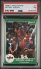 1984-85 STAR GATORADE #7 MICHAEL JORDAN ROOKIE RC PSA 7
