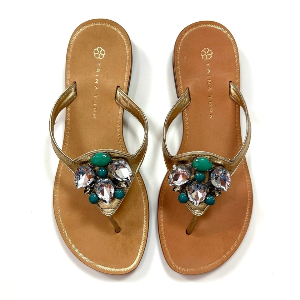 Sandalias Trina Turk Beverly adornadas con joyas 7,5 Foto 2 de 4