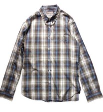 MARGARET HOWELL MHL. Cotton Check Button Down Shirt Size L Made In Japan