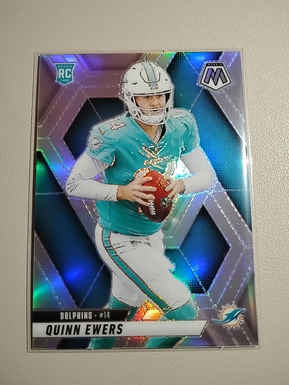 2025 Panini Mosaic Football #308 (Silver Prizm)  QUINN EWERS [RC]