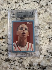 2009 Bowman 1948 '48 Stephen Curry /1948 #106 Blue BGS 7.5 Rookie Card Warriors . rookie card picture