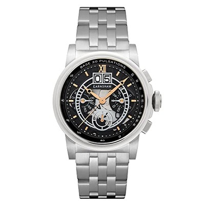 Earnshaw Quarz 1/10 Sekunde Chronograph Big Date Herrenuhr ES-8267-33 GAINSHAW