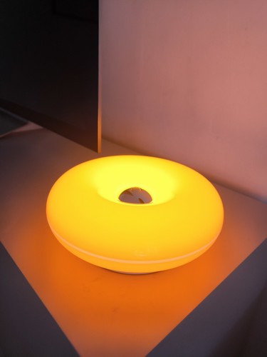 Lampe de chevet pour Table Années 70 Donut Orange Tactile LED USB - Photo 6/9