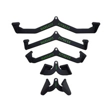 Home Gym Fitness Rowing T-bar V-bar Pulley Cable Machine Attachment, Bicep Cu...
