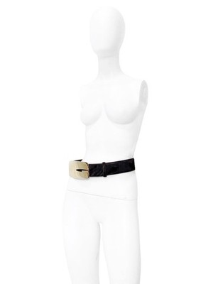 Vintage AW96 1996 Gucci by Tom Ford G-Logo Buckle Pony-Hair Calf
